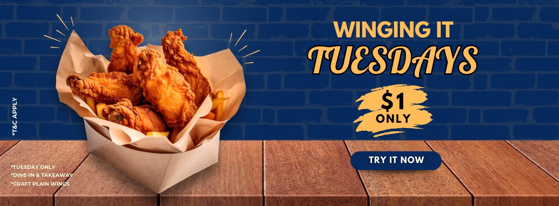 Winging in Tuesday