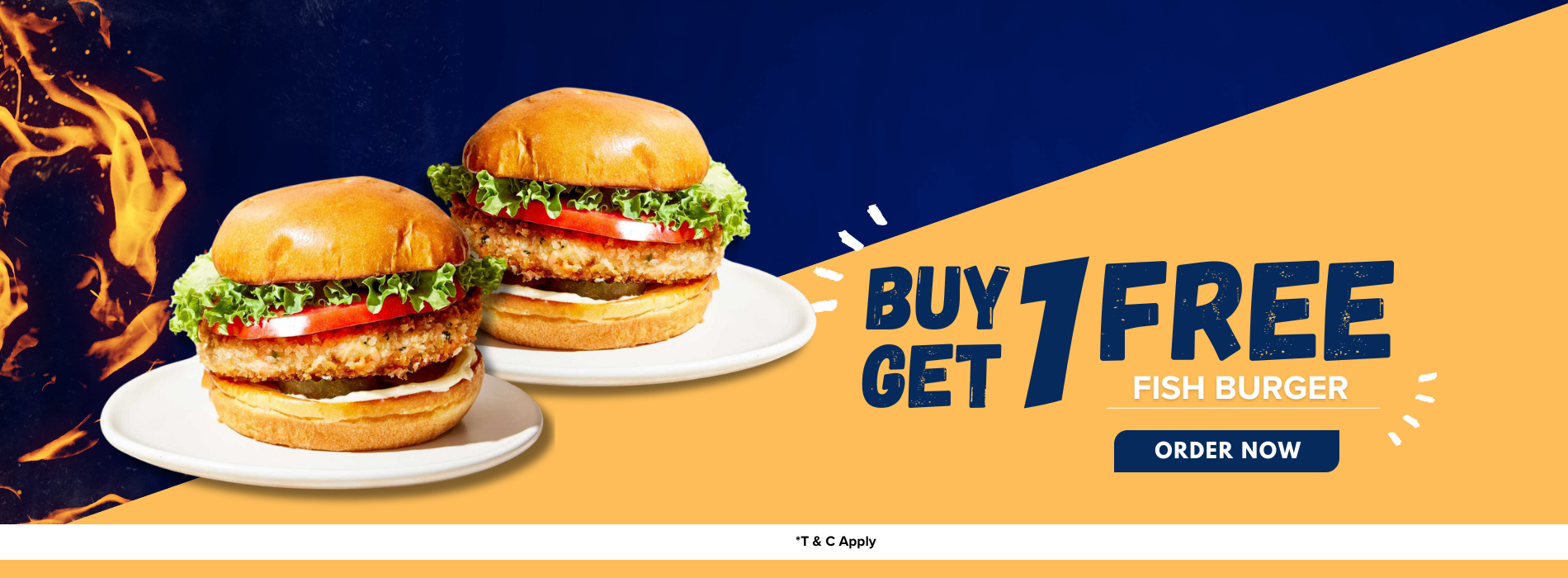 Fish Burger Offer - Craft Burgers Co.